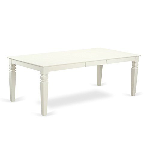 East West Furniture LGIP7-LWH-W Dining Table Set