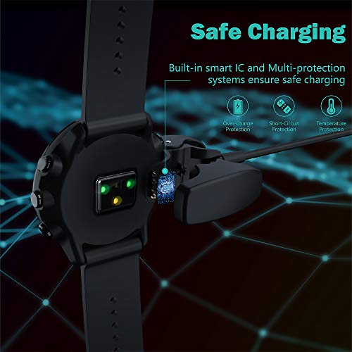 TUSITA Charger Compatible with Suunto 3 Fitness,Suunto 5, Traverse, Kailash, Spartan Trainer, Ambit 1 2 3 - USB Charging Cable 100cm - Smartwatch Accessories