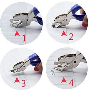 Staple Removers Staple Pull Office Staple Removal Tool Hand-held Comfort and Energy Saving, no Damage to Paper(Pink and Blue)