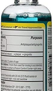 Listerine Cool Mint Antiseptic Mouthwash for Bad Breath, Travel Size 3.2 oz - Pack of 6