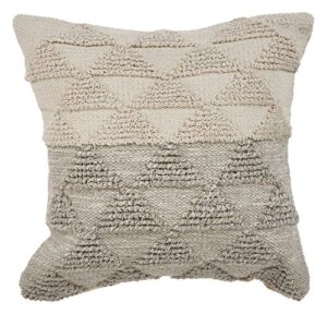 lr home gradient throw pillow, 18" x 18", gray/natural
