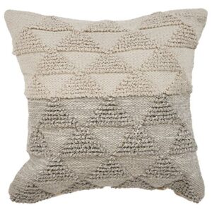 LR Home Gradient Throw Pillow, 18" x 18", Gray/Natural