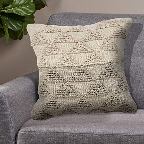 LR Home Gradient Throw Pillow, 18" x 18", Gray/Natural
