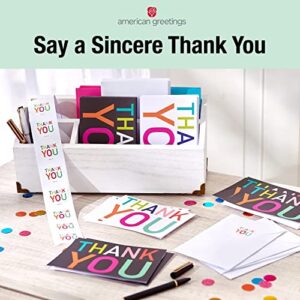 American Greetings Thank You Cards with Envelopes, Bold Multicolored (50-Count)