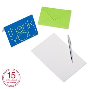 American Greetings Thank You Cards with Envelopes, Bold Multicolored (50-Count)