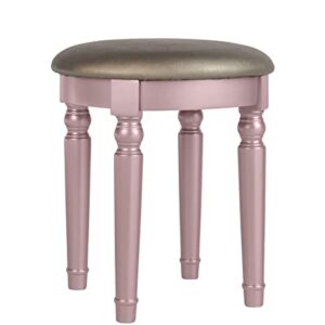 BOBKONA PDEX- Croix Collection Vanity Set With Stool, Rose Gold