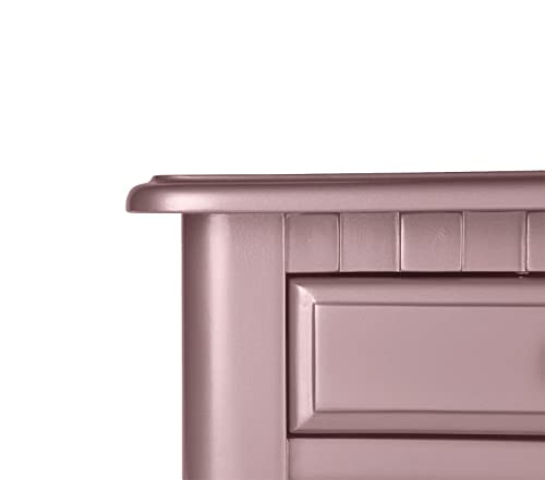 BOBKONA PDEX- Croix Collection Vanity Set With Stool, Rose Gold