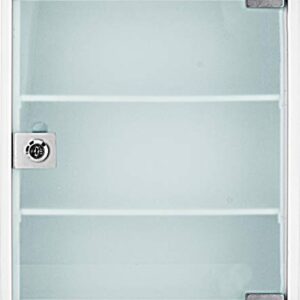 winbest Large Wall Mount Steel Medical Medicine Storage Cabinet with Glass Door