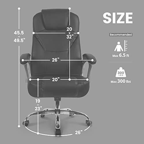 neo chair Office Chair Computer Desk Chair Gaming - Ergonomic High Back Cushion Lumbar Support with Wheels Comfortable Black Leather Racing Seat Adjustable Swivel Rolling Home Executive…