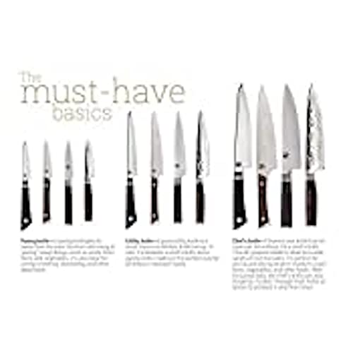 Shun Cutlery Classic 5-Piece Starter Block Set, Kitchen Knife and Block Set, Includes Classic 8” Chef, 6” Utility & 3.5” Paring Knives, Handcrafted Japanese Kitchen Knives