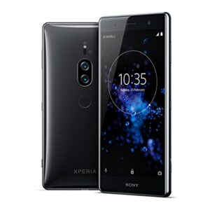 sony xperia xz2 premium unlocked smartphone - dual sim - 5.8" 4k hdr screen - 64gb - chrome black (us warranty)