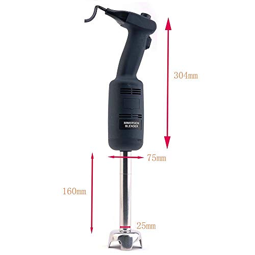 Zz Pro Commercial Electric Big Stix Immersion Blender Hand held variable speed Mixer 220 Watt power with 6-Inch Removable Shaft, 6-Gallon capacity(MW220S6)