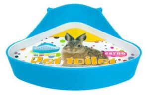 potty trainer corner litter box pet toilet for hamster guinea pig ferret gerbil chinchilla small animals (blue) by sunshinebio