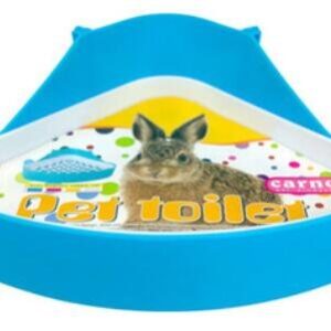 Potty Trainer Corner Litter Box Pet Toilet for Hamster Guinea Pig Ferret Gerbil Chinchilla Small Animals (Blue) by SunshineBio