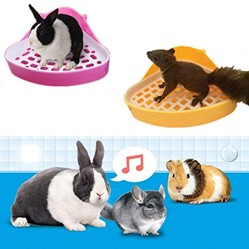 Potty Trainer Corner Litter Box Pet Toilet for Hamster Guinea Pig Ferret Gerbil Chinchilla Small Animals (Blue) by SunshineBio