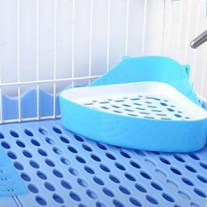 Potty Trainer Corner Litter Box Pet Toilet for Hamster Guinea Pig Ferret Gerbil Chinchilla Small Animals (Blue) by SunshineBio