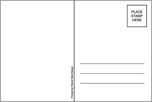 100 Blank Mailable 4"x6" Heavy Duty 14PT Postcards with Mailing Side