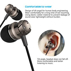 3 Packs Earbud Headphones with Remote & Microphone, SourceTon in Ear Earphone Stereo Sound Noise Isolating Tangle Free for Smartphones, Laptops, Gaming, Fits All 3.5mm Interface Device