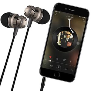 3 Packs Earbud Headphones with Remote & Microphone, SourceTon in Ear Earphone Stereo Sound Noise Isolating Tangle Free for Smartphones, Laptops, Gaming, Fits All 3.5mm Interface Device