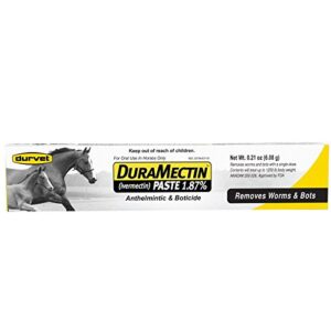durvet duramectin ivermectin paste 1.87% horse wormer 1 tube
