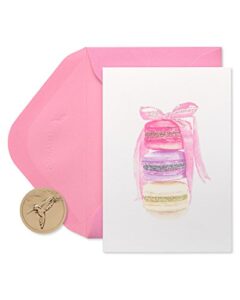 papyrus blank cards with envelopes, stack of macarons (14-count)