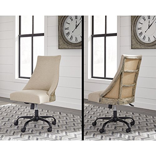 Signature Design by Ashley Office Program Swivel Desk Chair, Beige