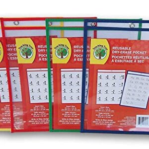 Teaching Tree Reusable Dry Erase Pockets - 2 Pockets