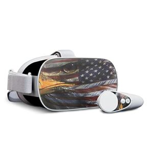 mightyskins skin compatible with oculus go mobile vr - eagle eye | protective, durable, and unique vinyl decal wrap cover | easy to apply, remove, and change styles | made in the usa