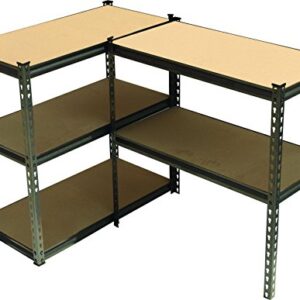 King’s Rack 5-Tier Black Steel Storage Rack Boltless Shelving Tier Height Adjustable 30" W x 12" D x 60" H