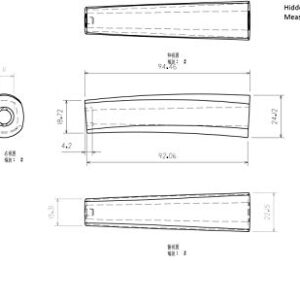 KATSURA Woodworking Project Kit – Santoku Knife Blank Hidden Tang – 5 Inch – Japanese Premium AUS 10, 67 Layers Damascus Steel – NO LOGO