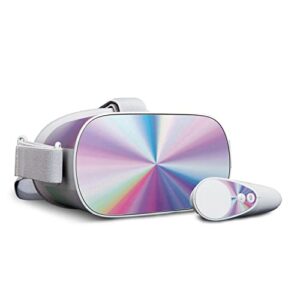 mightyskins skin compatible with oculus go mobile vr - rainbow zoom | protective, durable, and unique vinyl decal wrap cover | easy to apply, remove, and change styles | made in the usa