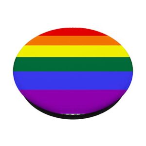 LGBT Pride Pop Socket - Pride Rainbow Flag PopSockets PopGrip: Swappable Grip for Phones & Tablets