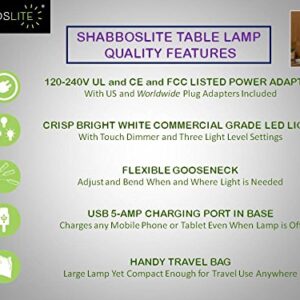 SHABBOSLITE® LED Table Lamp White