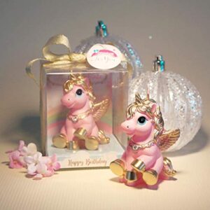 iLikePar Birthday Candles Smokeless Cake Topper Unicorn Candle for Party Supplies and Wedding Favor (Pink)