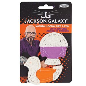 Jackson Galaxy Natural Loofa Cat Toys-Bird & Fish (2 Pack)