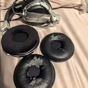 Compete Audio VL90 Velvet Replacement Ear Pads Compatible with Sennheiser HD205 HD215 D225, Audio-Technica ATH-T2, Pro700, Technics RP-DH1200, Pioneer HDJ-2000 HDJ-1500 HDJ-1000, Sony MDR-V700DJ V700