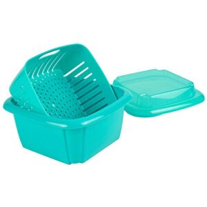 hutzler 374tu berry containers, 2 pint, turquoise