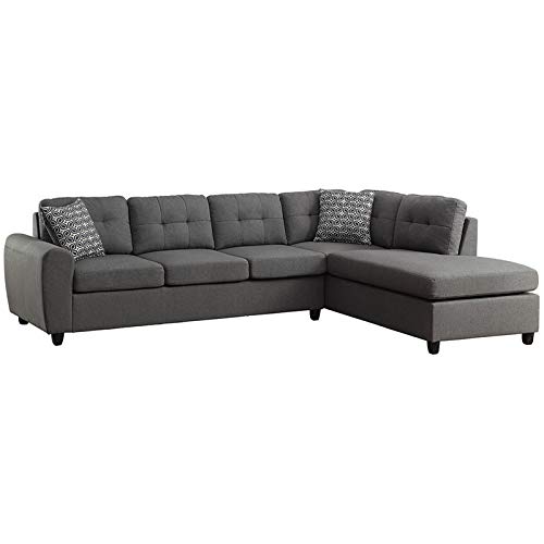 Coaster Furniture Living Room Sectional Sofa Grey 500413