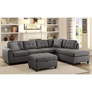 Coaster Furniture Living Room Sectional Sofa Grey 500413