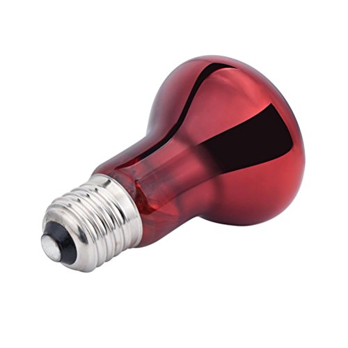 AMA(TM) Infrared Heat Lamp Reptile Emitter Lamp Light Bulb for Reptile and Amphibian Use 220V (Red, 100W)