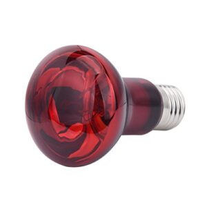 AMA(TM) Infrared Heat Lamp Reptile Emitter Lamp Light Bulb for Reptile and Amphibian Use 220V (Red, 100W)