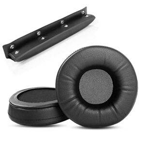 1sets of replacement earpads ear pads with headband cushions cover cups compatible with beyerdynamic custom one pro headphones