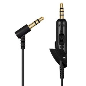 sqrmekoko qc15 cord replacement headphone audio cable compatible with bose quietcomfort 15 qc 15 headphones