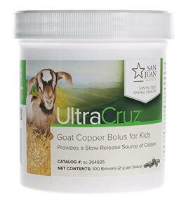 ultracruz - sc-364925 goat copper bolus supplement for kid goats, 100 count x 2 grams