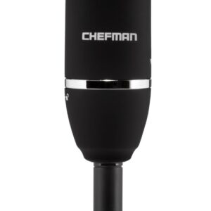 Chefman Immersion Blender 300-Watt Turbo 12 Speed Stick Hand Blender, Powerful Ice Crushing Design Purees Smoothies, Sauces & Soups, Detachable Heat Resistant Plastic Blade Guard Protects Pots, Black