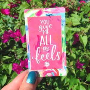 bloom daily planners Love Note Card Deck - Cute Sentimental Quote Cards - Set of Thirty 2" x 3.5" Cards - Assorted Designs