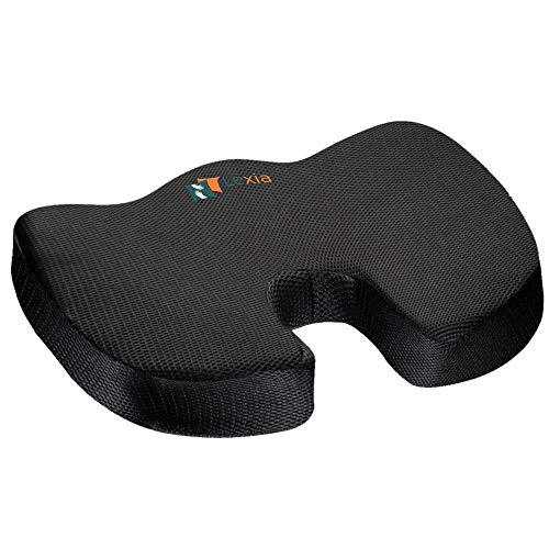 Coccyx Seat Cushion Pillow Orthopedic | Memory Foam Chair Pillow | Relieves Back, Tailbone Pressure, Sciatica Nerve Pain Relief | Premium Comfort for Home, Office, Car or Event Seating