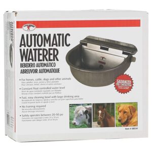 Little Giant 88SW All Purpose Automatic Stock Waterer for Horses, Cattle and Other Outside Animals; 10" x 10.75" x 5.5", Heavy Gauge, Prime Quality Drawn, Galvanized Steel; Connects 1/2" Pipe/Hose