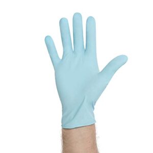 halyard blue nitrile exam gloves, powder-free, non-sterile, 5.9 mil, 9.5", blue, large, 53103 (box of 100)