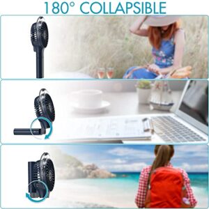 COMLIFE Portable Handheld Misting Fan, 3000mAh Rechargeable Battery Operated Spray Water Mist Fan, Foldable Mini Personal Fan for Travel, Makeup, Home, Office, Camping, Outdoors